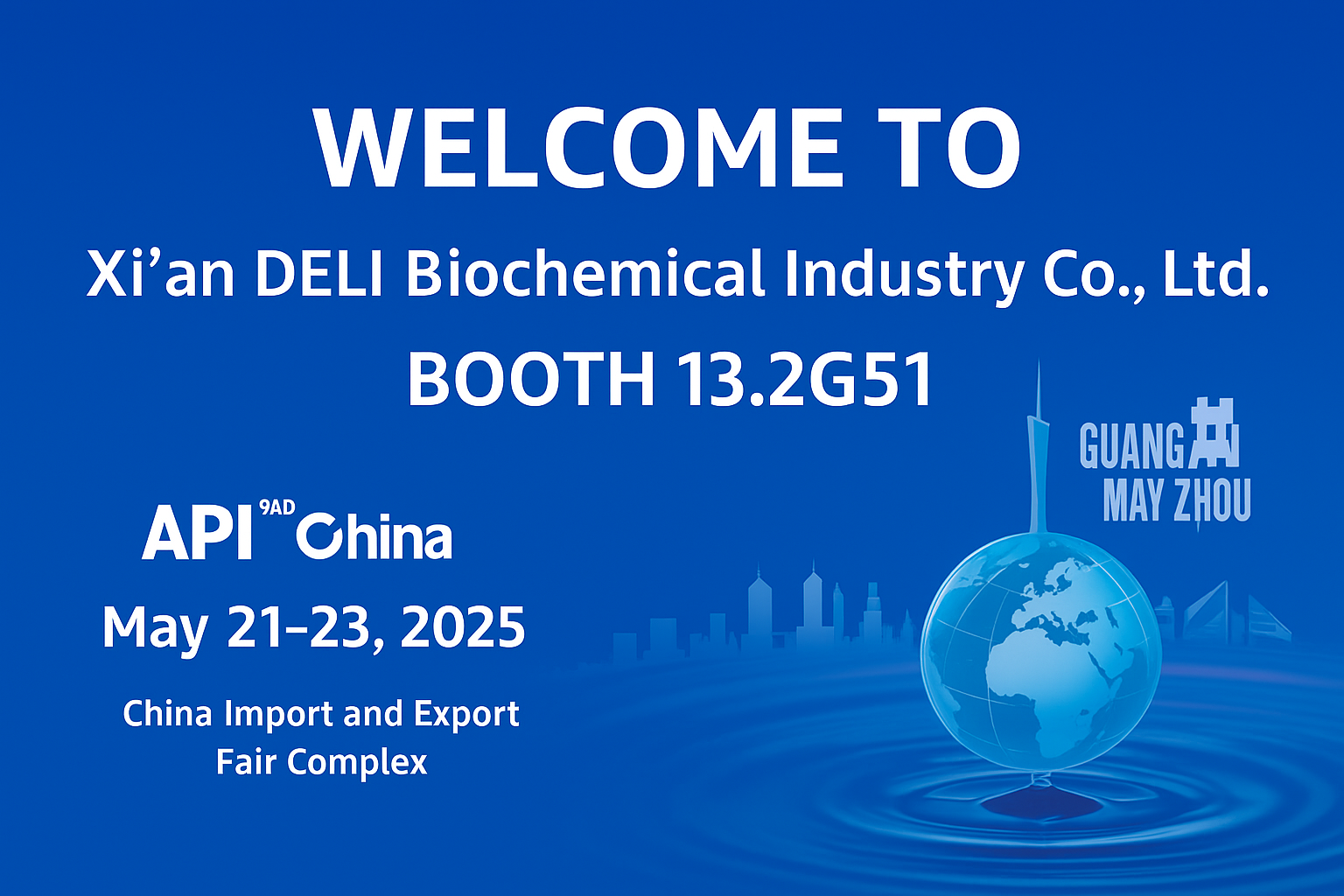 Xi'an Deli BioChemical သည် 192nd API China တွင်ပြသရန်