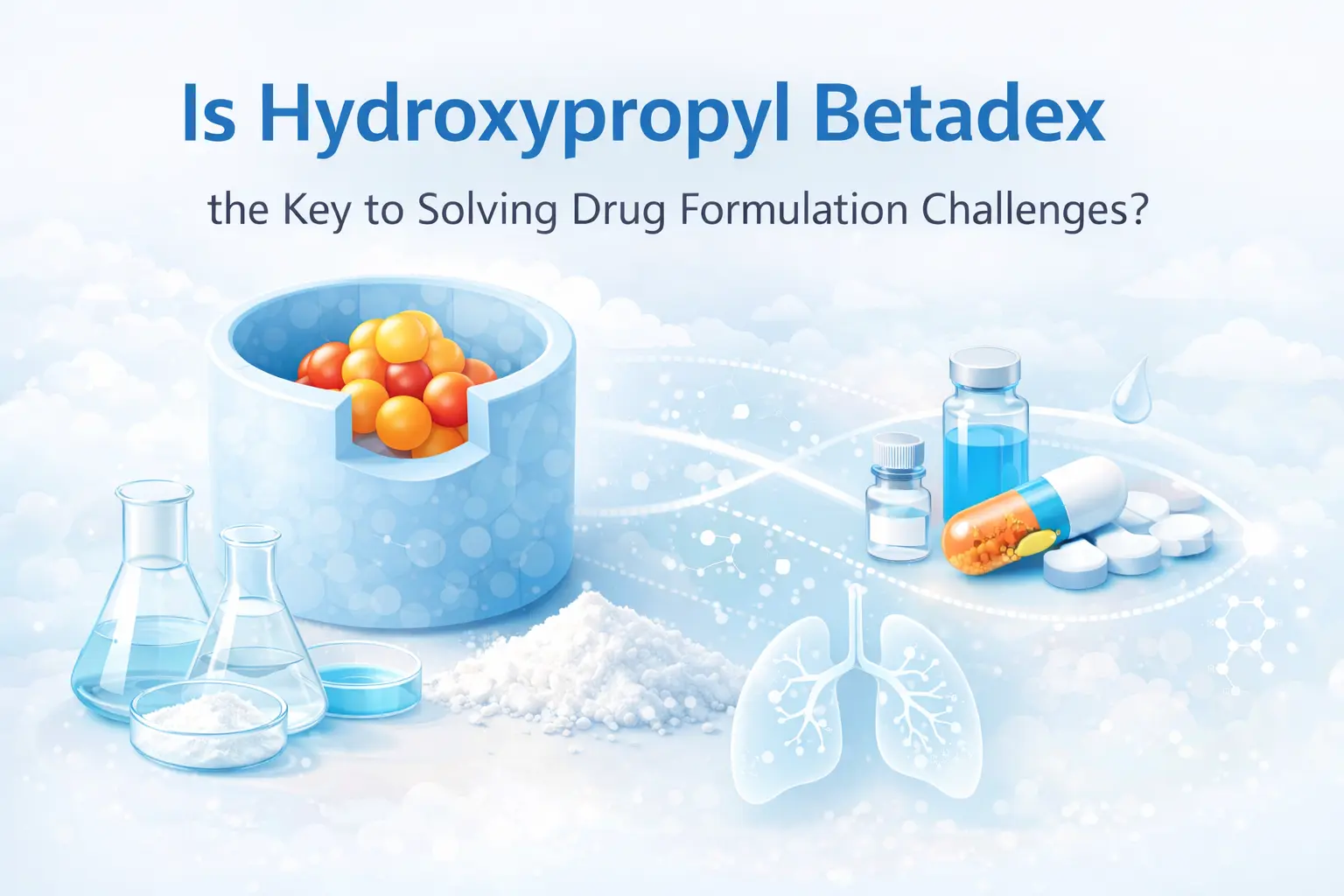 Hydroxypropyl Betadex သည် ဆေးဝါးဖော်မြူလာစိန်ခေါ်မှုများကို ဖြေရှင်းရန် သော့ချက်ဖြစ်ပါသလား။