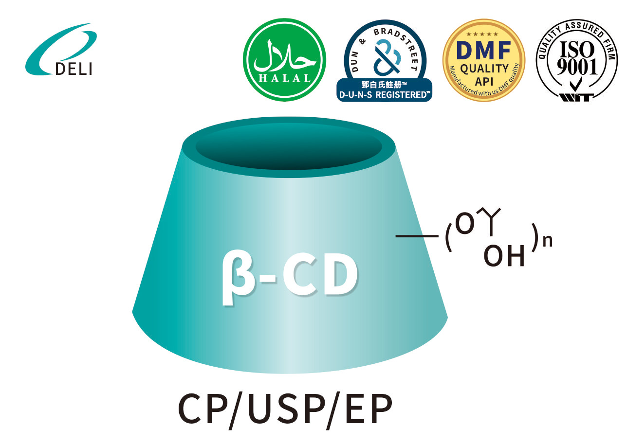 Hydroxypropyl Betadex ဓာတ်ပစ္စည်းများ ORAL GRADE