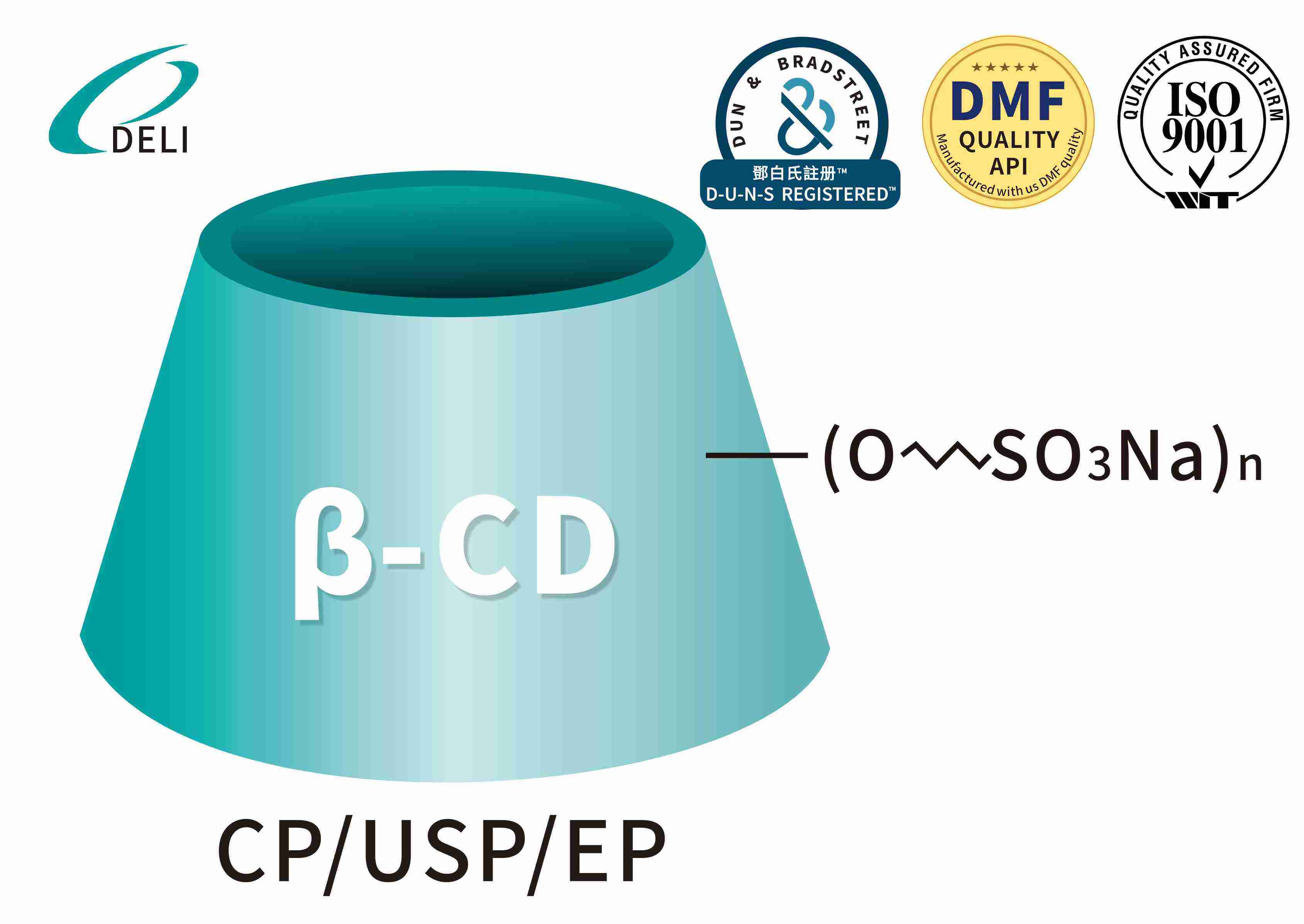 Sulfobutyl Beta Cyclodextrin ဆိုဒီယမ် CAS NO 182410-00-0